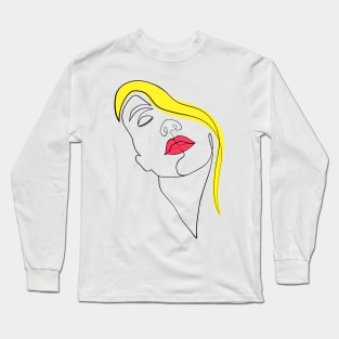 Woman face Long Sleeve T-Shirt